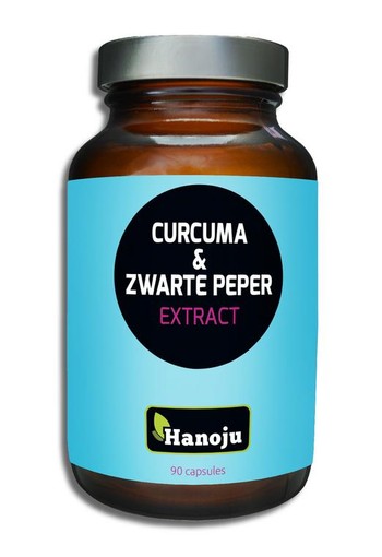 Hanoju Curcuma poeder & zwarte peper extract (90 Capsules)