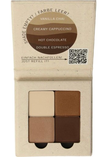 Benecos Natural eyeshadow quantro coffee (1 Stuks)
