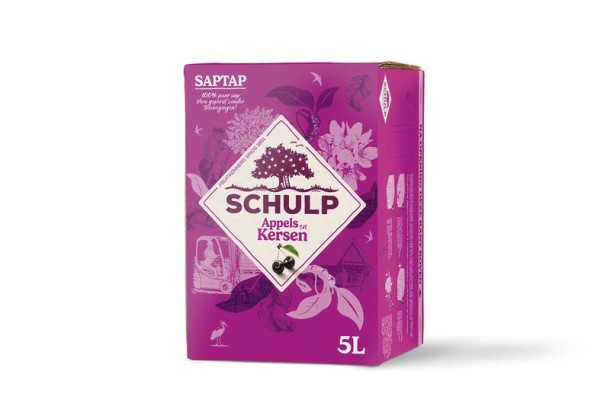 Schulp Saptap appel & kersensap (5 Liter)