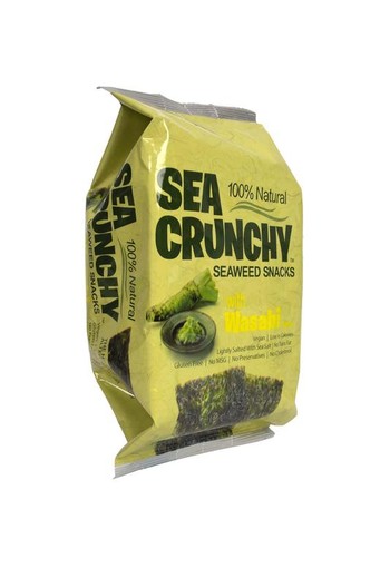 Sea Crunchy Nori zeewier snacks wasabi (10 Gram)