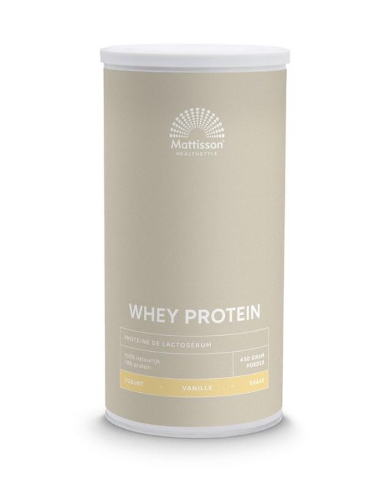 Mattisson Sport wei whey proteine concentraat vanille (450 Gram)
