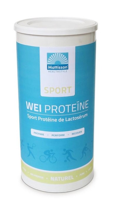 Mattisson Sport wei whey proteine concentraat naturel (450 Gram)