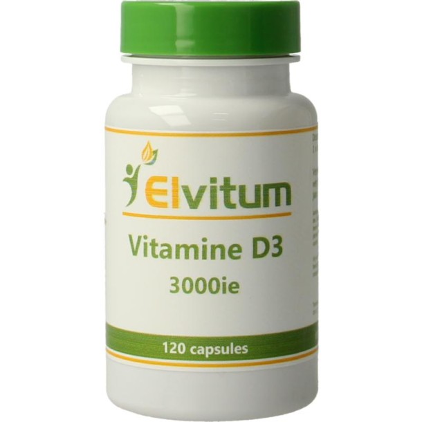 Elvitum Vitamine D3 3000IE/75mcg (120 Capsules)