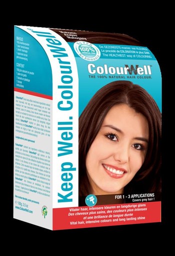 Colourwell 100% Natuurlijke haarkleur mahonie (100 Gram)