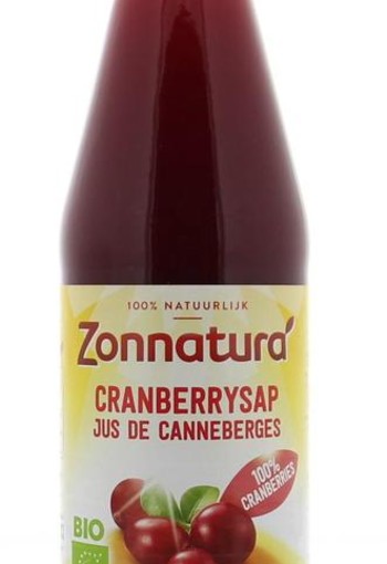 Zonnatura Cranberrysap puur bio (330 Milliliter)