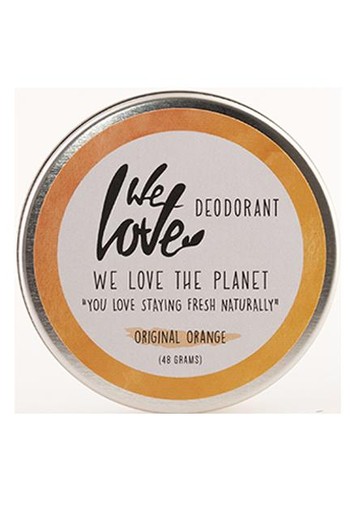 We Love The planet 100% natural deodorant original orange (48 Gram)