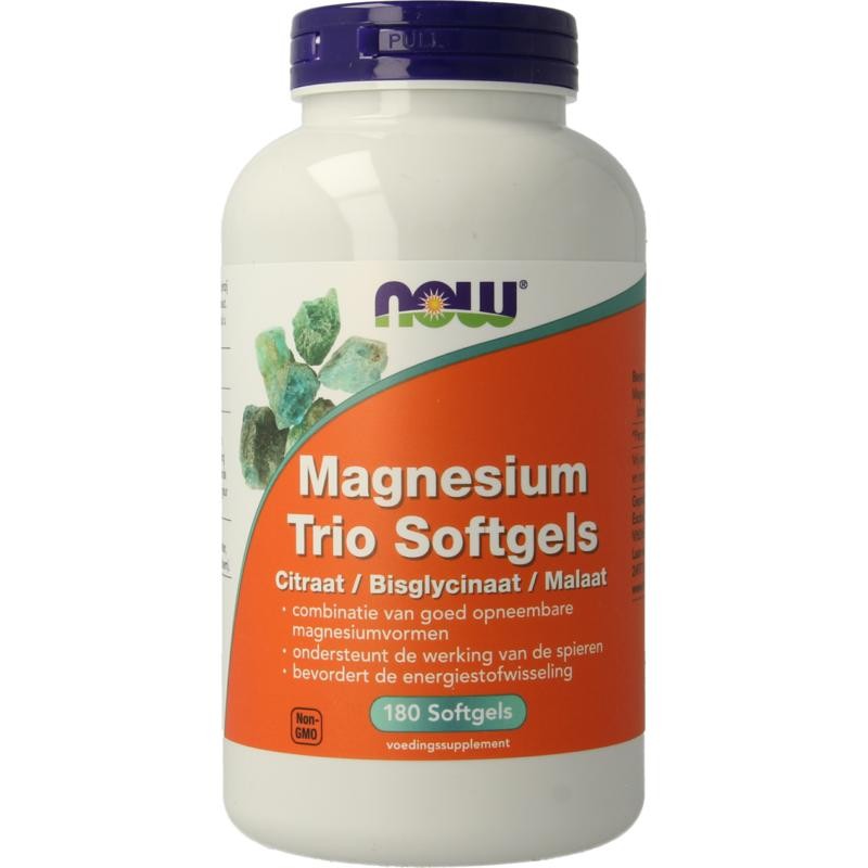 NOW Magnesium trio softgels)