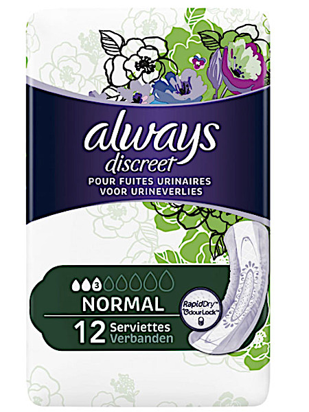 Al­ways Dis­creet nor­maal 12 stuks