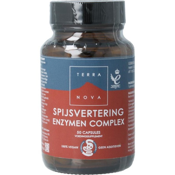 Terranova Spijsvertering enzymen complex (50 Vegetarische capsules)