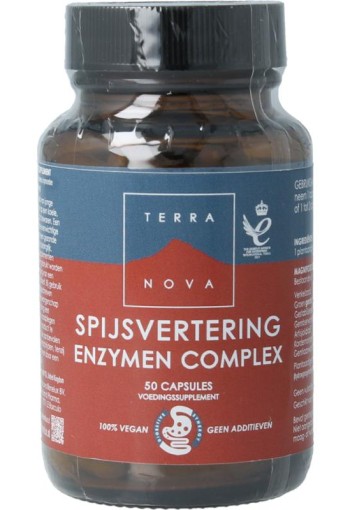 Terranova Spijsvertering enzymen complex (50 Vegetarische capsules)
