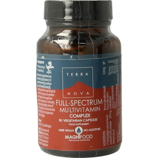 Terranova Full-spectrum multivitamin complex (50 Vegetarische capsules)