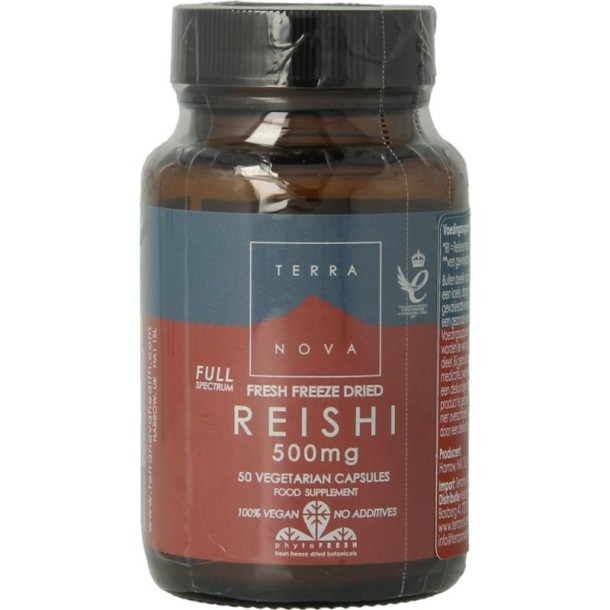 Terranova Reishi 500mg (50 Vegetarische capsules)
