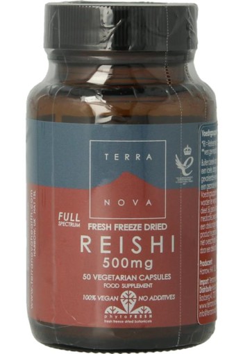 Terranova Reishi 500mg (50 Vegetarische capsules)