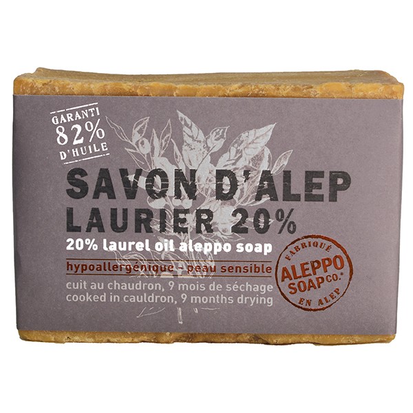 Aleppo Soap Co Zeep 20% laurier (200 Gram)