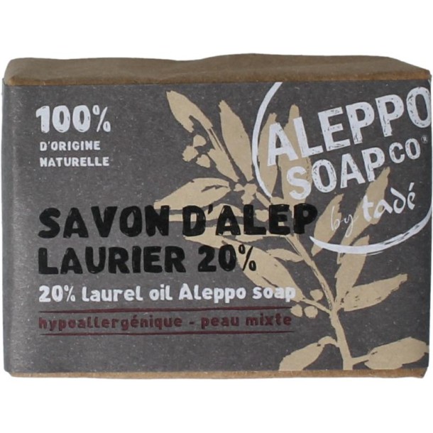 Aleppo Soap Co Zeep 20% laurier (200 Gram)