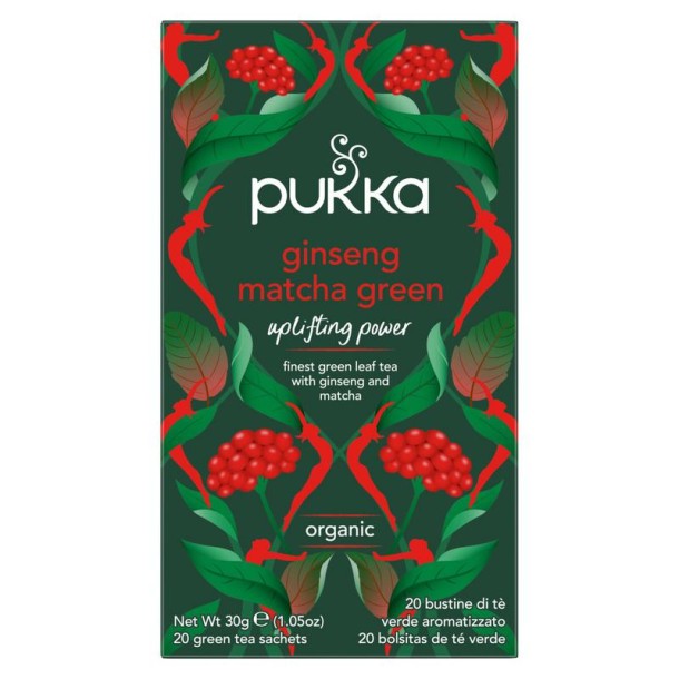 Pukka Ginseng matcha green bio (20 Zakjes)
