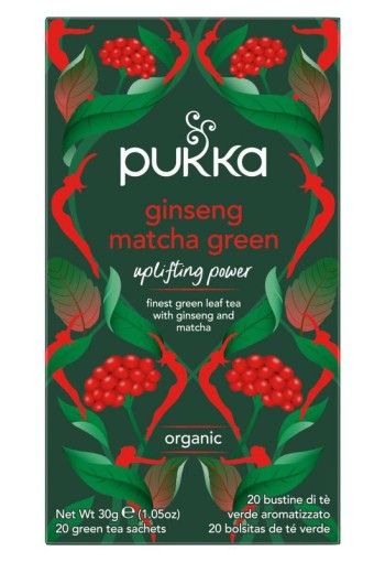 Pukka Org. Teas Ginseng matcha green bio (20 Zakjes)
