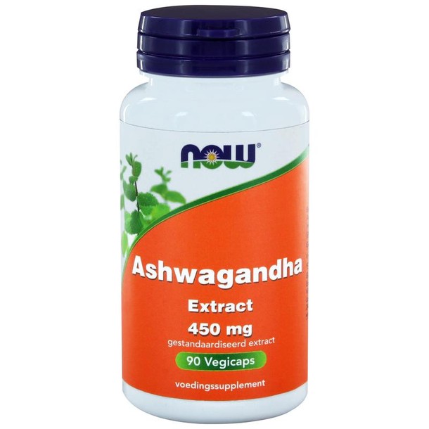 NOW Ashwagandha extract 450mg (90 Vegetarische capsules)