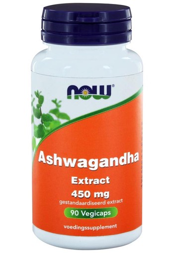 NOW Ashwagandha extract 450 mg (90 Vegetarische capsules)