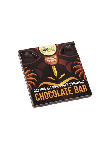 Lifefood Raw chocolate 95% cacao kaneel bio (35 Gram)