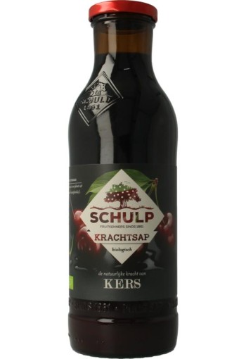 Schulp Krachtsap kersensap puur bio (750 Milliliter)