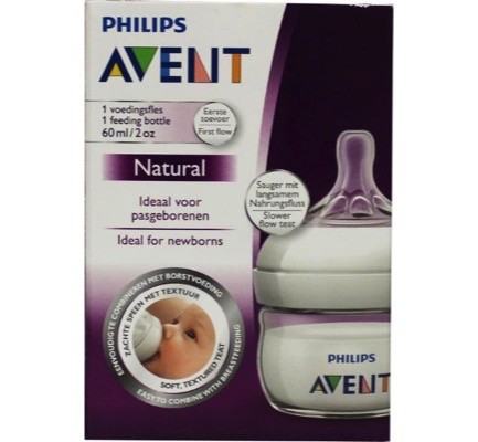 Avent Natural Zuigfles New Born 60 Ml 60ml