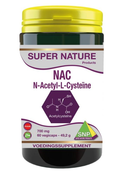 SNP N-acetyl L-cysteine 700mg puur (60 Vegetarische capsules)