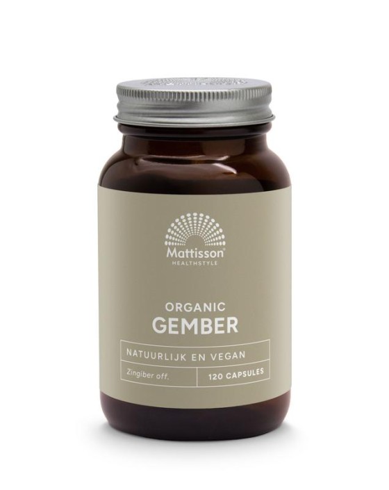 Mattisson Gember bio (120 Vegetarische capsules)