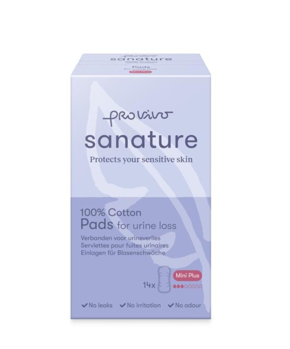 Sanature Pro vivo incontienentieverband katoen mini plus (14 Stuks)