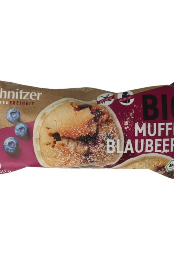 Schnitzer Muffin bosbessen glutenvrij bio (140 Gram)