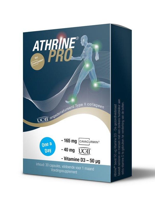 Athrine PRO - UC-II Cavacurmin en Vitamine D3 (30 Capsules)