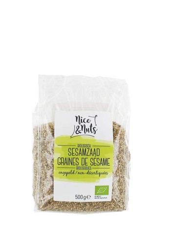 Nice & Nuts Sesamzaad ongepeld bio (500 Gram)