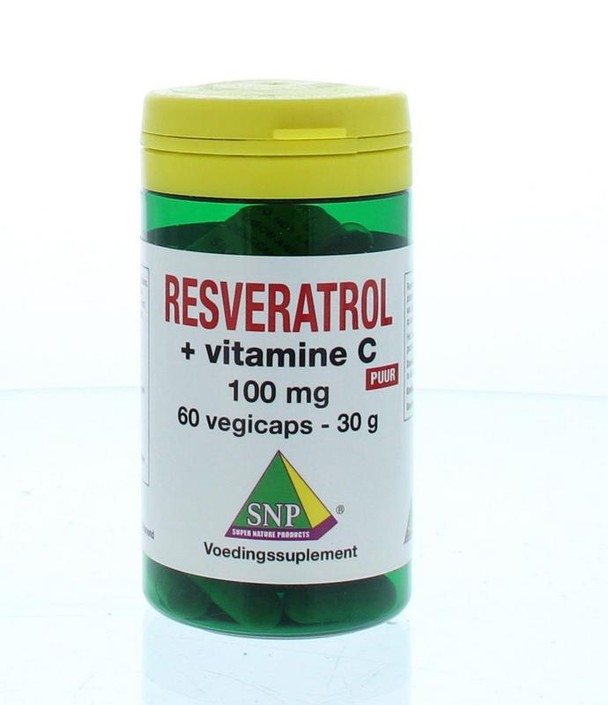 SNP Resveratrol + Vitamine C 100mg puur (60 Vegetarische capsules)