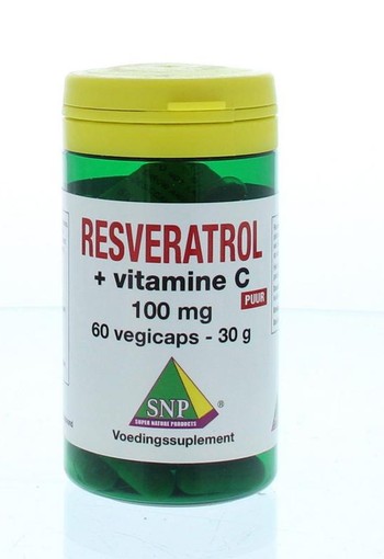 SNP Resveratrol + Vitamine C 100mg puur (60 Vegetarische capsules)