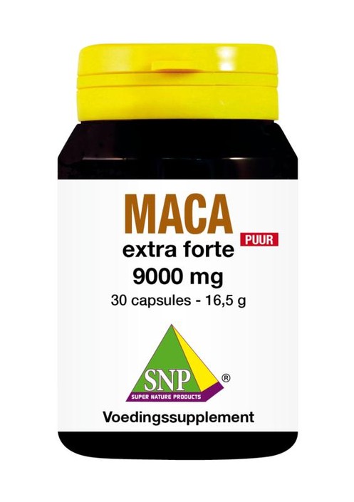 SNP Maca extra forte 9000mg puur (30 Vegetarische capsules)