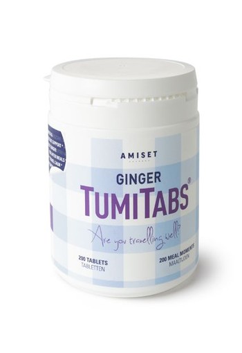 Amiset Tumitabs ginger - Maagtabletten (200 Stuks)
