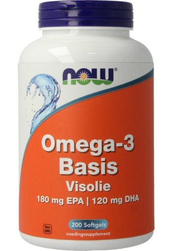 NOW Omega-3 basis 180 mg EPA 120 mg DHA (200 Softgels)