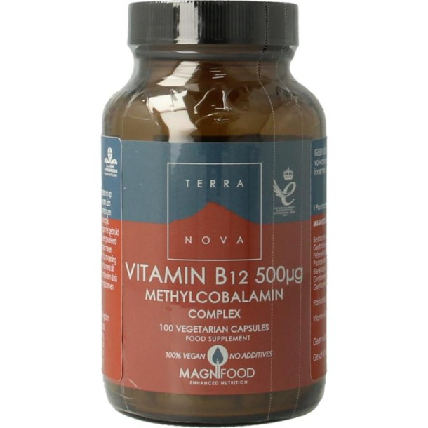 Terranova Vitamine B12 500mcg complex (100 Vegetarische capsules)