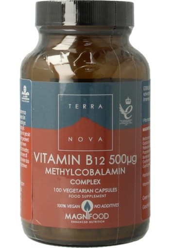 Terranova Vitamine B12 500mcg complex (100 Vegetarische capsules)