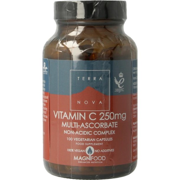 Terranova Vitamine C 250mg complex (100 Vegetarische capsules)
