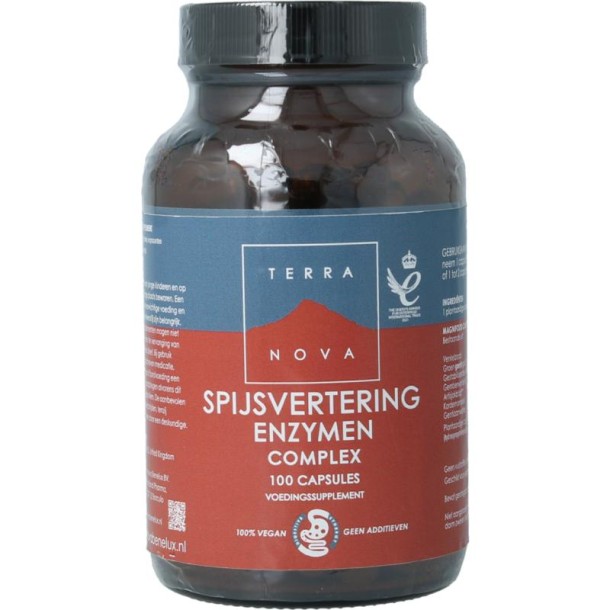 Terranova Spijsvertering enzymen complex (100 Vegetarische capsules)