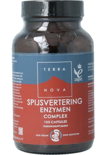 Terranova Spijsvertering enzymen complex (100 Vegetarische capsules)