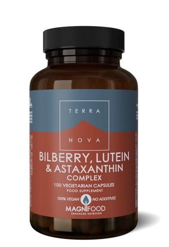 Terranova Bilberry lutein & astaxanthin complex (100 Vegetarische capsules)