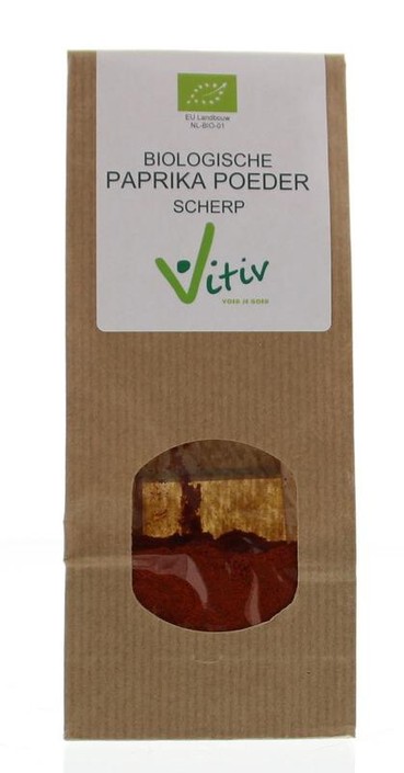 Vitiv Paprika poeder scherp bio (50 Gram)