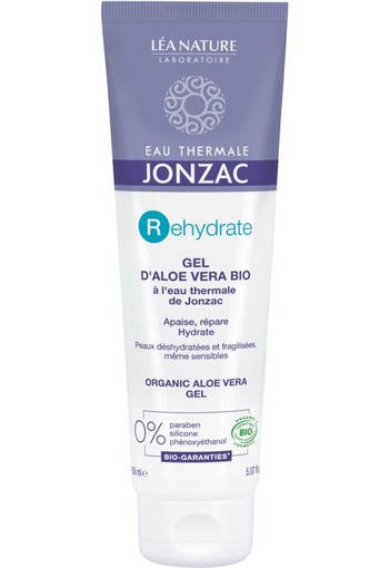 Jonzac Rehydrate thermaal gel aloe vera hypoallergeen (150 Milliliter)