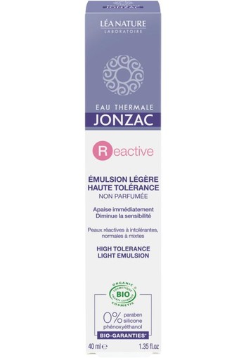 Jonzac Reactive hoge tolerantie lichte creme (40 Milliliter)