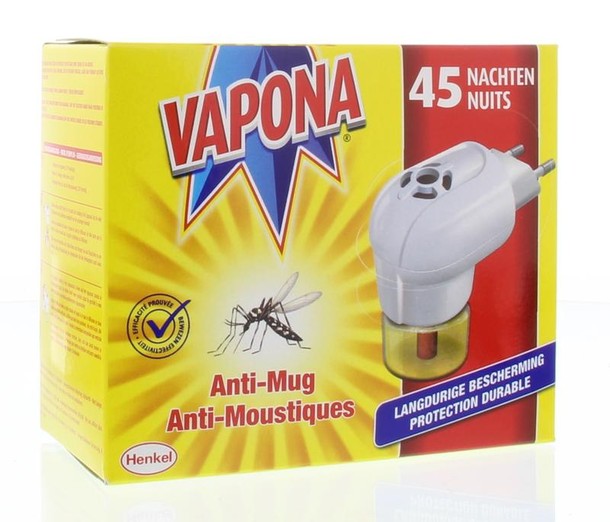 Vapona Anti mug stekker 45 nachten (1 Stuks)