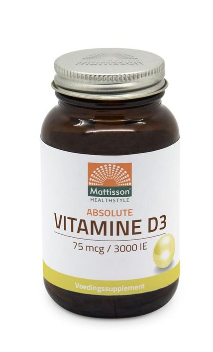 Mattisson Vitamine D3 75 mcg 3000IE (240 Capsules)