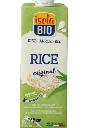 Isola Bio Rijstdrank naturel bio (1 Liter)