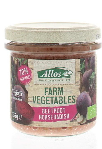 Allos Farm vegetables rode biet & mierikswortel bio (135 Gram)